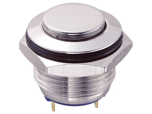 TRU COMPONENTS GQ16H-10/J/S Kiinteä painike 48 V/DC 2 A 1 x Off/(On) Kosketus IP65 1 kpl