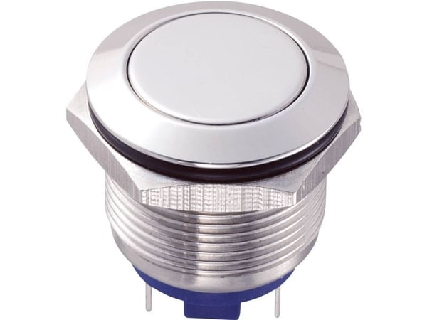 TRU COMPONENTS GQ19F-10/J/S Kiinteä painike 48 V/DC 2 A 1 x Off/(On) Kosketus IP65 1 kpl