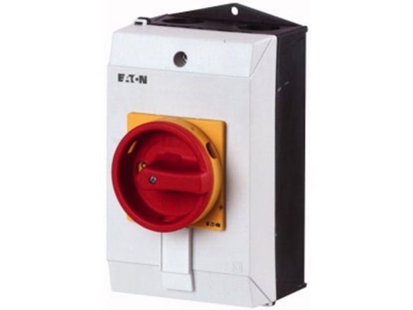 Eaton P1-25/I2/SVB, Vipukytkin, 3P, Punainen, Valkoinen, Keltainen, IP65, 100 mm, 115 mm