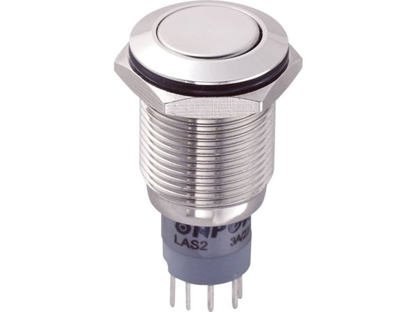 TRU COMPONENTS LAS2GQF-11/N/P Kiinteä painike 250 V/AC 3 A 1 x On/(On) Kosketus 1 kpl