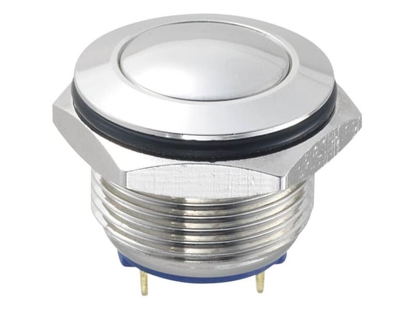 TRU COMPONENTS GQ16B-10/J/N Kiinteä painike 48 V/DC 2 A 1 x Pois päältä/(Päälle) Kosketus IP65 1 kpl
