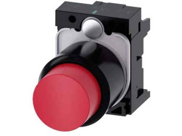 Siemens 3SU12000FB200AA0 3SU1200-0FB20-0AA0 Painonappi (Ø x K) 29,5 mm x 40 mm IP66, IP67, IP69/IP69K 1 kpl, 52 g, 65 mm, 45 mm, 45 mm