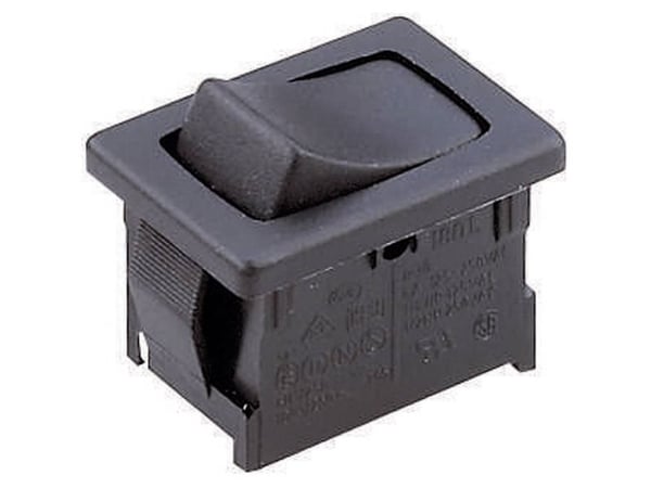 Marquardt 1801.1119 Keinukytkin 1801.1119 250 V/AC 6 A 1 x Off/On IP40 Klikkaava 1 kpl