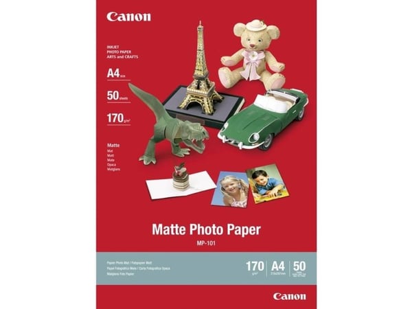 Canon Double-sided Matte Paper MP-101D - Matt - 275 mikron - A4 (210 x 297 mm) - 240 g/m² - 50 ark papper - för PIXMA TS7450i