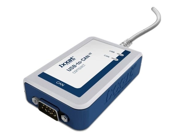 Ixxat 1.01.0281.11001 USB-CAN V2 kompakti SUB-D9 CAN-muunnin USB, CAN-väylä, Sub-D9 ei galvaanisesti eristetty 5 V/DC 1 kpl 1 kpl