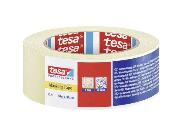 Tesa Masking tape - 38mm x 50m - max 50 gr. - 4323