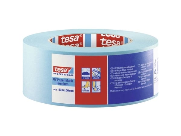 tesa PREMIUM 04438-00064-00 Kreppbånd tesa Crepe® Blue (L x B) 50 m x 50 mm 1 stk