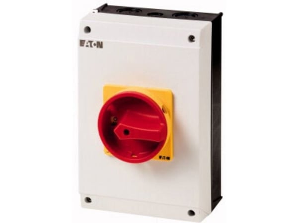 Eaton T5B-4-15682/I4/SVB, Vipukytkin, 6P, Punainen, Valkoinen, Keltainen, IP65, 160 mm, 204 mm