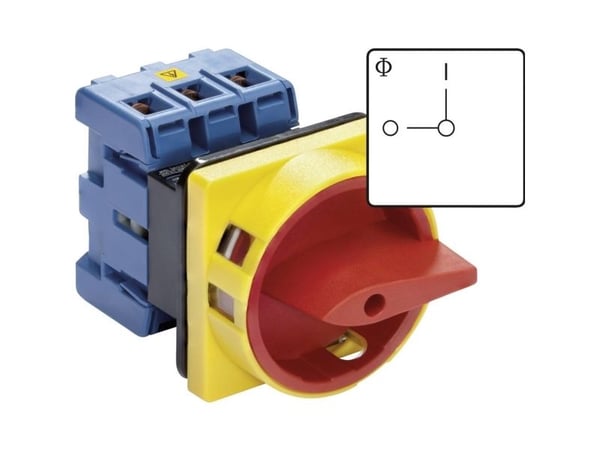Kraus &amp; Naimer KG10B T203/01 E Kuorman katkaisukytkin lukittava 20 A 1 x 90 ° Punainen, keltainen 1 kpl 1 kpl