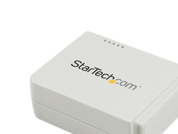 Startech 1-Port Wireless N USB 2.0 Network Print Server - 10/100 Mbps Ethernet USB Printer Server Adapter - Windows 10 - 802.11 b/g/n (PM1115UW) - ...