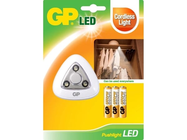 GP Lighting 810PUSHLIGHT, Hvid, Opbevaringsrum, LED, Batteri, 67 mm, 67 mm, 67 mm