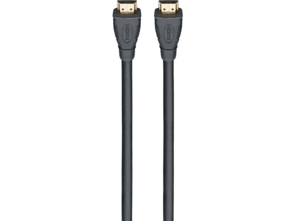 Rutenbeck 21810002, 2 m, HDMI Type A (Standard), HDMI Type A (Standard), Svart