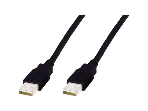 ASSMANN - USB-kaapeli - USB (uros) - USB (uros) - USB 2.0 - 5 m - muotoiltu - musta