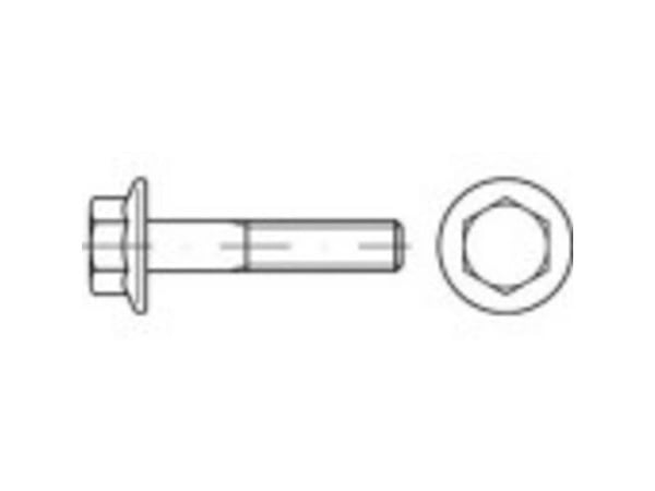 TOOLCRAFT 139705 seksskruer med flens M10 50 mm utvendig sekskant DIN 6921 stål 100 stk