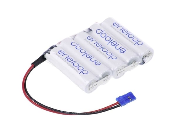 Panasonic eneloop F1x5 Graupner batteripakke cell: 5 batteristørrelse R6 (AA) kabel, plugg NiMH 6 V 1900 mAh