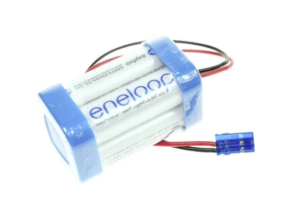Panasonic eneloop Cube F2x2 Graupner batteripakke 4x R6 (AA) kabel, NiMH 4,8 V 1900 mAh