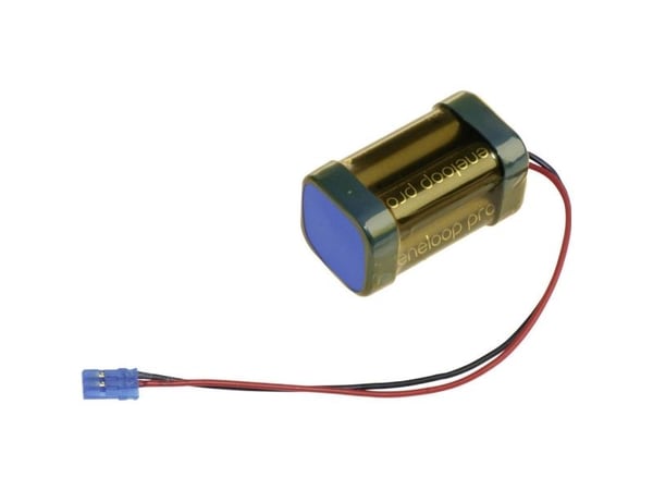 Panasonic eneloop Pro Würfel F2x2 Graupner Battery Pack 4x R6 (AA) Kabel, kontakt NiMH 4.8 V 2450 mAh