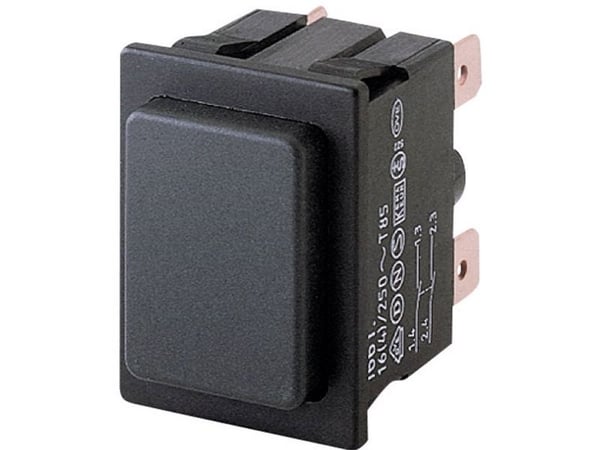 Marquardt 1661.0101 Painike 250 V/AC 16 A 2 x Pois päältä/(Päälle) Kosketus (L x S) 25 mm x 33 mm IP40 1 kpl
