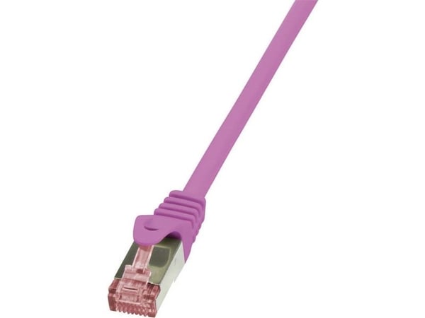 LogiLink 0.5m Cat.6 S/FTP, 0,5 m, Cat6, S/FTP (S-STP), RJ-45, RJ-45, Rosa