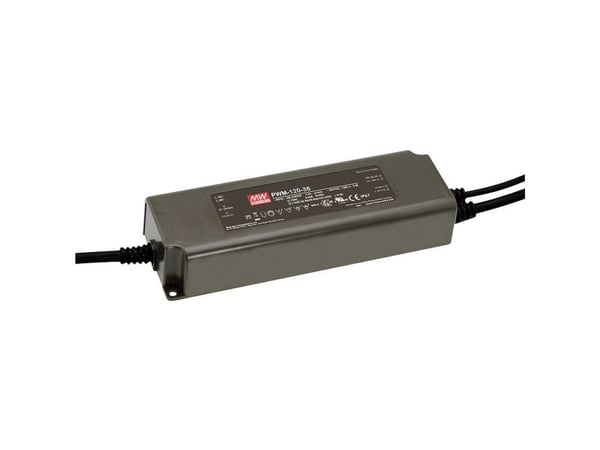 Mean Well PWM-120 series PWM-120-24 - Strømadapter - AC 115/230 V - 120 watt - aktiv PFC