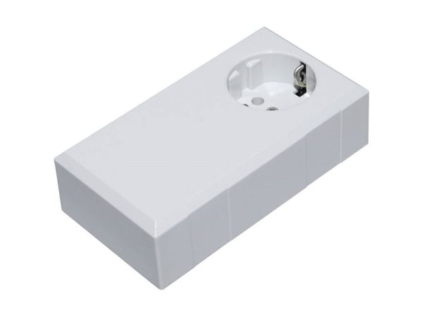 TRU COMPONENTS ESO 1250 E Pistorasia 125 x 67 x 50 Polykarbonaatti , ABS Vaaleanharmaa 1 kpl
