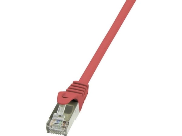 LogiLink - Koblingskabel - RJ-45 (hann) til RJ-45 (hann) - foliebelagt uskjermet tvinnet kabelpar (F/UTP) - CAT 5e - rød