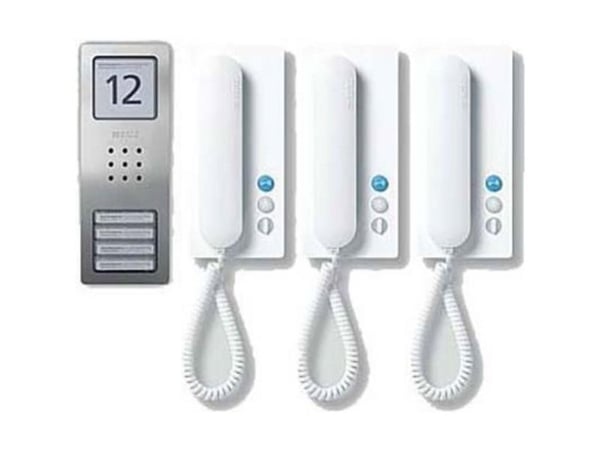 Siedle SET CA 812-3 E/W, Koblet med ledninger (ikke trådløs), Rustfritt stål, Hvit, Vegg