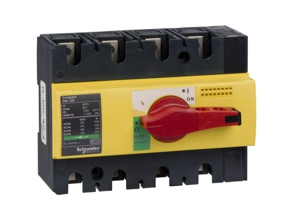 Schneider isolationsbrytare 4P 125A INS125 (28927)