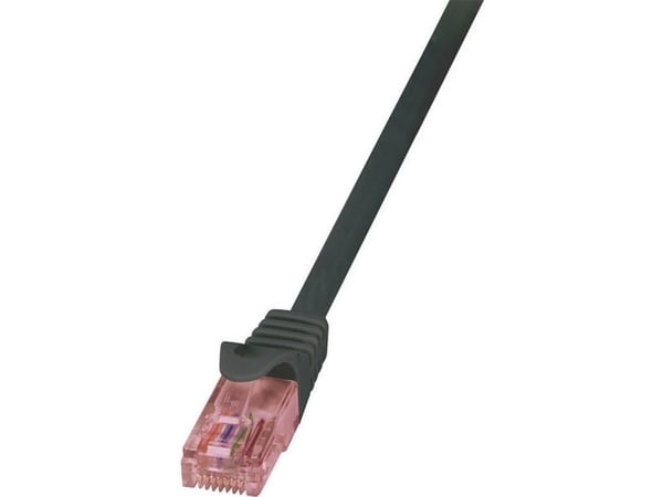LogiLink PrimeLine - Koppeledning - RJ-45 (hann) til RJ-45 (hann) - 2 m - UTP - CAT 6 - halogenfri - svart