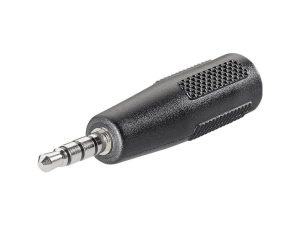 BKL Electronic 1102058, 3.5 mm 4-pin, 2.5 mm 4-pin, Svart