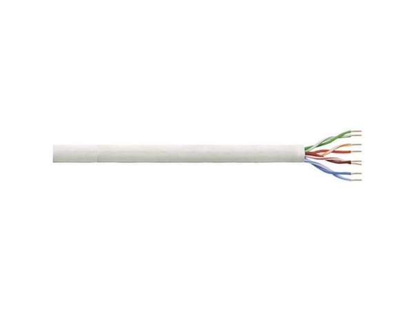 LogiLink Cat.6, 100 m, 100 m, Cat6, U/UTP (UTP), harmaa