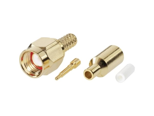 BKL Electronic SM0409058, Naarasliitin/naaras pistoke, 50 ohmia (O), kultainen, 0,005 grammaa