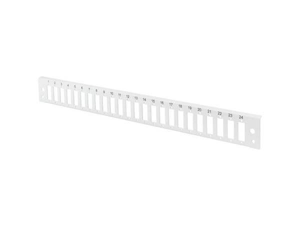 DIGITUS DN-96202-QL - Panel till fiberoptisk skarvlåda - fram - grå, RAL 7035 - 1U - 24 portar