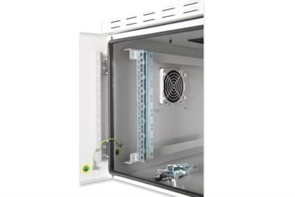 Digitus DN-19 12U-I-OD - Skap - veggmonterbar - grå, RAL 7035, pulverbelegg - 12U - 19"