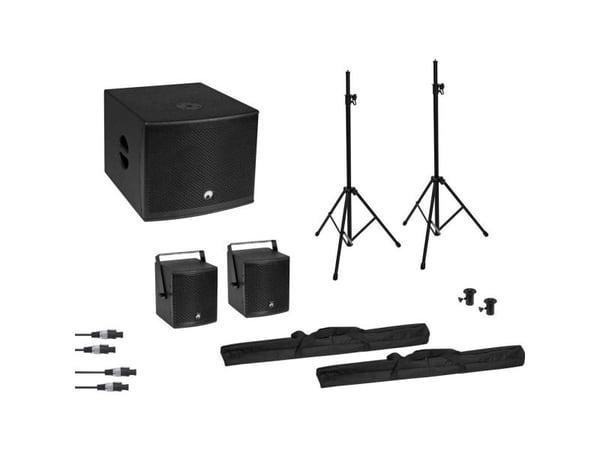 Omnitronic 20000836, Ledning & Trådløs, 800 W, 40 - 160 Hz, Svart