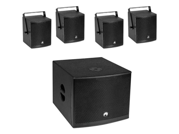 Omnitronic 20000757, Ledning & Trådløs, 130 W, 150 - 20000 Hz, 8 O, Svart