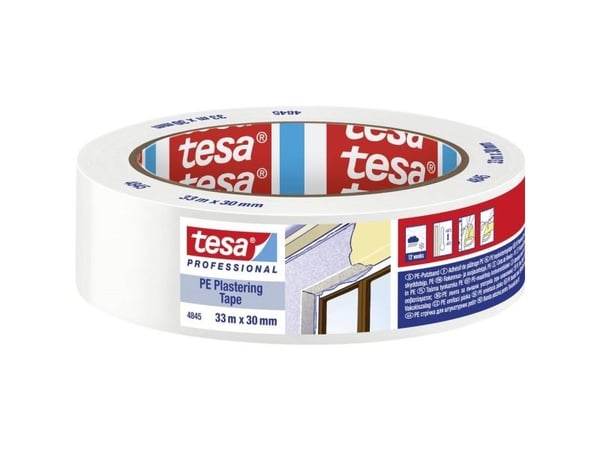 tesa 04845-00000-00 pussbånd hvit (L x B) 33,00 m x 30,00 mm 33 m (04845-00000-00)