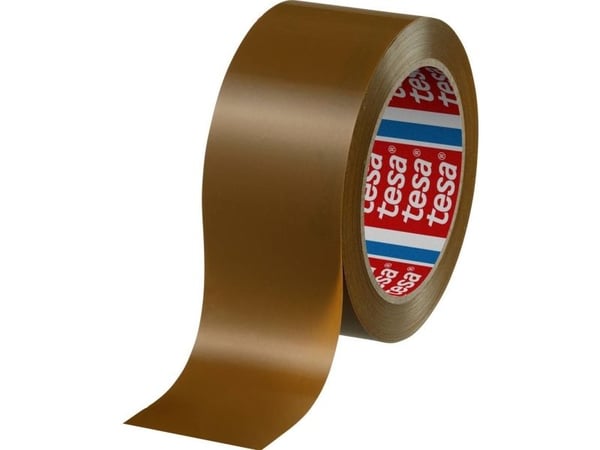 Tesapack Premium 4124 - Pakketape - 50 mm x 66 m - PVC - brun