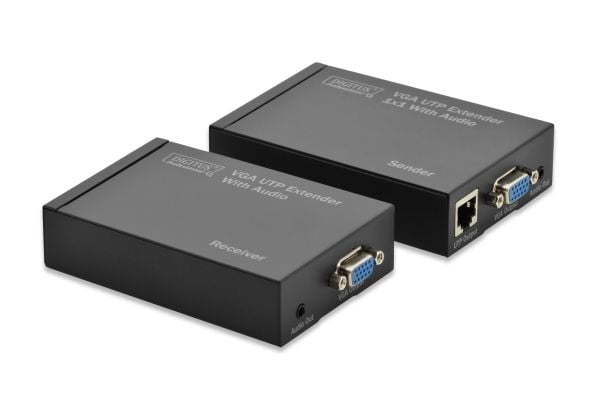 DIGITUS DS-53400 Sender and Receiver - Skjerm/lyd-forlenger - opp til 300 m