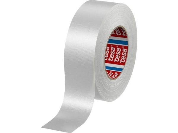 TESA Nastro adesivo in tela plastificata 50mm x 25m, 25 m, 25 m, Hvid, 50 mm