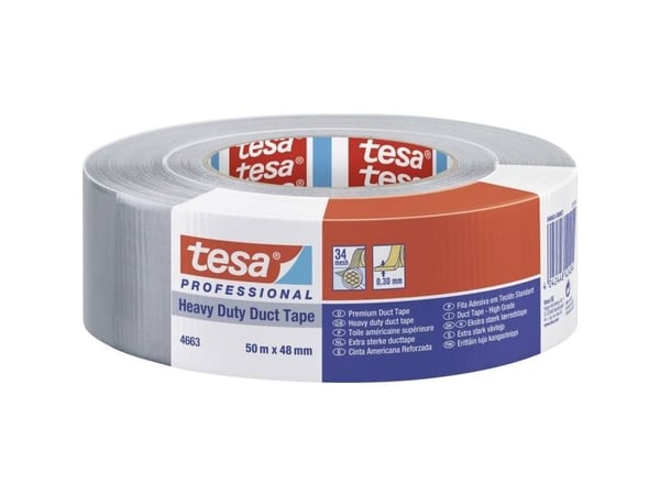 TESA Professional 4663, Grå, Plastik/gummi, 50 m, 4,8 cm