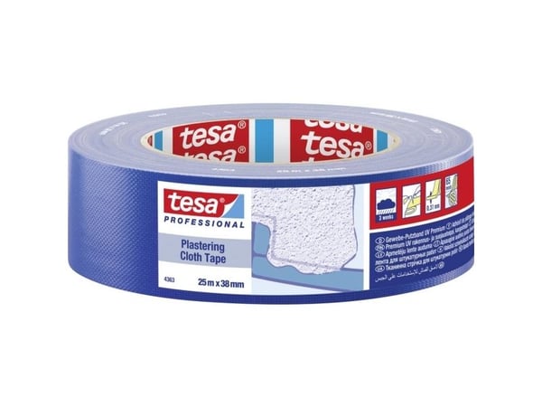 tesa 04363-00003-01 pusse-/sparkel tape blå (L x B) 25,00 m x 38,00 mm 25 m (04363-00003-01)