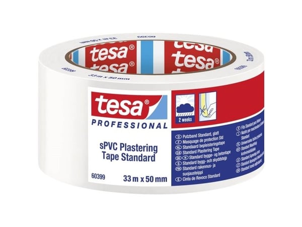 tesa 60399-00005-00 puss-/tapetbånd hvit (L x B) 33,00 m x 50,00 mm 33 m (60399-00005-00)