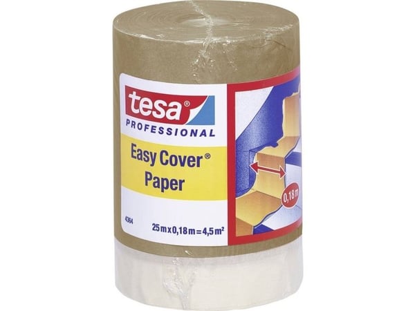 tesa 04364-00001-01 dekkpapir (L x B) 25,00 m x 180,00 mm 25 m (04364-00001-01)