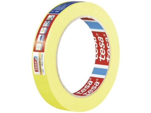 TESA 4334, 50mm x 50m, 50m, 50mm, Gul