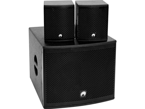 Omnitronic 20000727, Koblet med ledninger (ikke trådløs), 130 W, 150 - 20000 Hz, 8 O, Svart