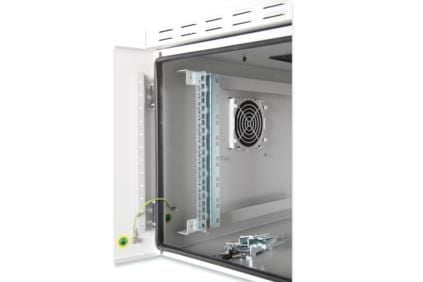 Digitus DN-19 09U-6/6-I-OD - Skap - veggmonterbar - grå, RAL 7035, pulverbelegg - 16U - 19"