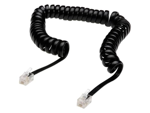 ASSMANN - Telefonkabel - RJ-10 (hann) til RJ-10 (hann) - uskjermet - flat - svart