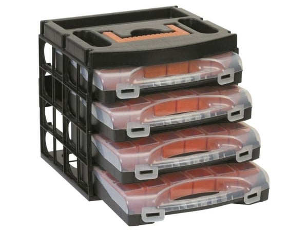 Alutec sortimentskuffert-sett (L x B x H) 322 x 279 x 297 mm Antall rom: 16 variabel inndeling 1 stk