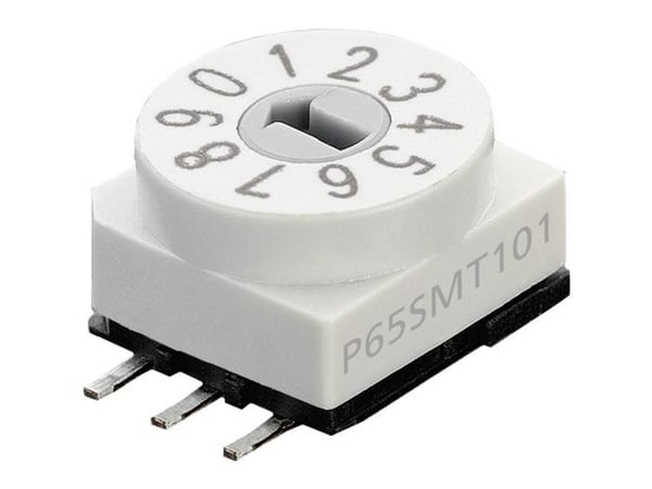 PTR Hartmann P65SMT 101 kodesvitsj/ kodningskontakt BCD 0-9 bryterposisjoner 10 1 stk